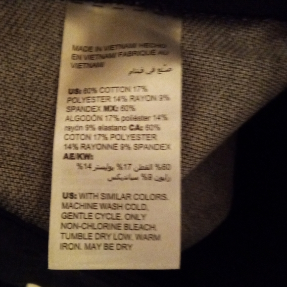 Chico's So Slimming Sophia Twill Striped Straight Leg Pants NWT Size 2 12 - Picture 14 of 14